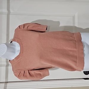 BANANA REPUBLIC Pink Short Sleeve Knit Sweater